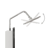 Shower Panel Unit Glass 18x45.5x130 cm Black 151418