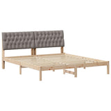 Bed Frame with Upholstered Headboard Brown 180 x 200 cm 3394386
