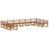 Outdoor Sofa Set 10 pcs Natural Solid Acacia Wood 3368237