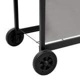 Gas BBQ Grill with 6 Burners Black and Silver 48553
