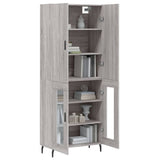 Highboard Grey Sonoma 69.5x34x180 cm Engineered Wood 3195753