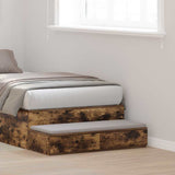 Bed Drawers Smoked Oak 90 x 36.5 x 16.5 cm Engineered Wood 866935