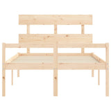 Senior Bed without Mattress 120x200 cm Solid Wood 3195346