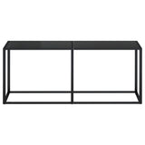 Console Table Black Tempered glass, powder-coated steel Large 331683