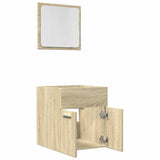 2 Piece Bathroom Furniture Set Sonoma Oak Engineered Wood 856367