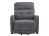 Electric Riser Recliner Chair for Elderly, Dark Grey Fabric Lift & Recline Armchair with Adjustable 02012291