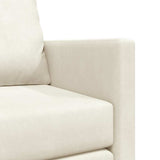 Sofa Bed Cream 204 x 122 x 60 cm Velvet 42007952