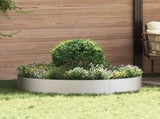 Planter Ring 5 pcs Silver 120 x 120 x 20 cm Stainless Steel 873643