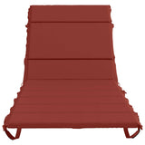 Sunlounger Cushion GEMERT 100% Polyester Red 200 x 70 x 3 cm 948537