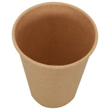 Paper Coffee Cups 1000 pcs 12oz 300ml Brown 4102796