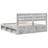 Bed Frame with Headboard Concerte 200 x 200 cm Solid Pine Wood 3411378