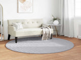Area Rugs Round SIROLO Grey 160 CM Polyester 42022776