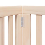 Dog Gate with Door Foldable 12 Panels 600 cm Poplar Wood 3155645