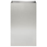 Garden Planter 2 pcs Silver 30 x 30 x 40 cm Stainless Steel 8005339
