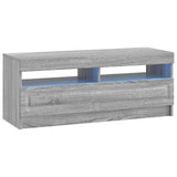5 Piece LED TV Cabinet Grey Sonoma Engineered Wood 3417009
