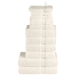 12 Piece Premium Towel Set SOLUND Cream 600 gsm 137584