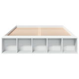 Bed Frame without Mattress White 150x200 cm King Size 3280559