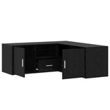 Corner Cabinet Black Oak 200 x 40 x 45 cm Engineered Wood 3446639