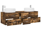 Bathroom Furniture Set 3 pcs Smoked Oak 49.5 x 44.5 x 66 cm 3405935