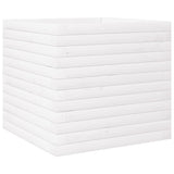 Garden Planter White 50x50x46 cm Solid Wood Pine 3282405