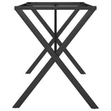 Dining Table Legs X-Frame 120x60x73 cm Steel 357910