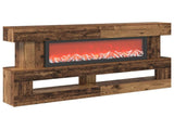 Electric Fireplace Old Wood 150 x 21 x 77 cm Engineered wood 8020838