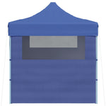 Professional Folding Party Tent with 3 Sidewalls 3x4 m Steel Blue 48890