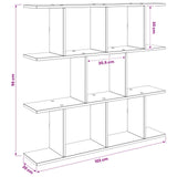 Wall Shelf Grey Sonoma 102 x 20 x 96 cm Engineered Wood 8012217