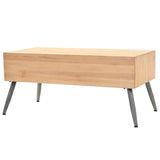 Coffee Table Solid Fir Wood 115x55x50 cm 245777