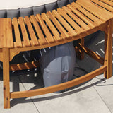 Hot Tub Surround Brown 275 x 55.5 cm Solid Acacia Wood 3334767