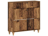 Shoe Cabinet ALKMAAR 78 x 24 x 103 cm Engineered Wood Old Wood 896223