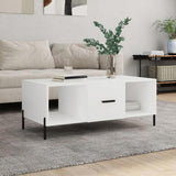 Coffee Table White 102x50x40 cm Engineered Wood 829308