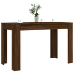 ZNTS Dining Table Brown Oak 120x60x76 cm Engineered Wood 838191