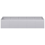 ZNTS Planter 200x80x40 cm Galvanised Steel 860757