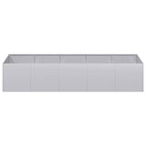 ZNTS Planter 200x80x40 cm Galvanised Steel 860757