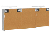 Bathroom Cabinet Set 3 pcs 120 x 10.5 x 60.5 cm Engineered wood 3403741