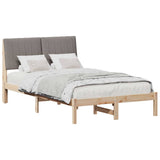 Bed Frame with Headboard Brown 120 x 190 cm Solid Pine Wood 878907