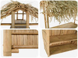Outdoor Bar Table Natural 115 x 95 x 215 cm Bamboo 42028065