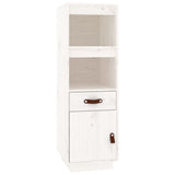 Highboard White 34x40x108,5 cm Solid Wood Pine 820153