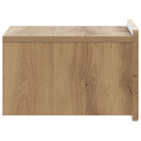 Wall-Mounted Bedside Cabinet 2 pcs Artisan Oak Engineered Wood 898274