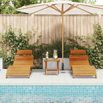 Sun lounger 3 pcs Brown 40 x 40 x 40cm Solid Acacia wood 4107094