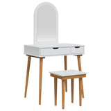 Dressing Table Set FAUSKE 3 pcs White 76 x 50 x 143 cm 3438587