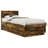 Bed Frame Smoked Oak Engineered Wood 3408205
