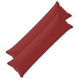 Cushion with Pillow HOUTEN 2 pcs Wine Red Polyester 934456