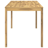 Garden Bar Table White 196 x 100 x 105 cm Solid Acacia Wood 3394425