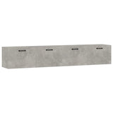 Wall Cabinets 2 pcs Concrete Grey 100x36.5x35 cm Engineered Wood 3115671
