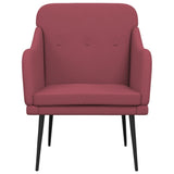 Armchair Wine Red 63x76x80 cm Fabric 351477