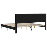 Bed Frame with Headboard Black 180 x 200 cm Fabric 42027826