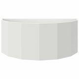Planter White 90 x 45 x 35 cm Steel 883690