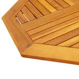 Table Top 80x80x2.2 cm Octagonal Solid Wood Acacia 4004262